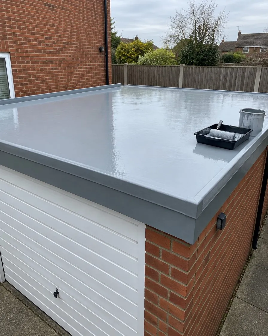 Garage roof replacement in Exeter