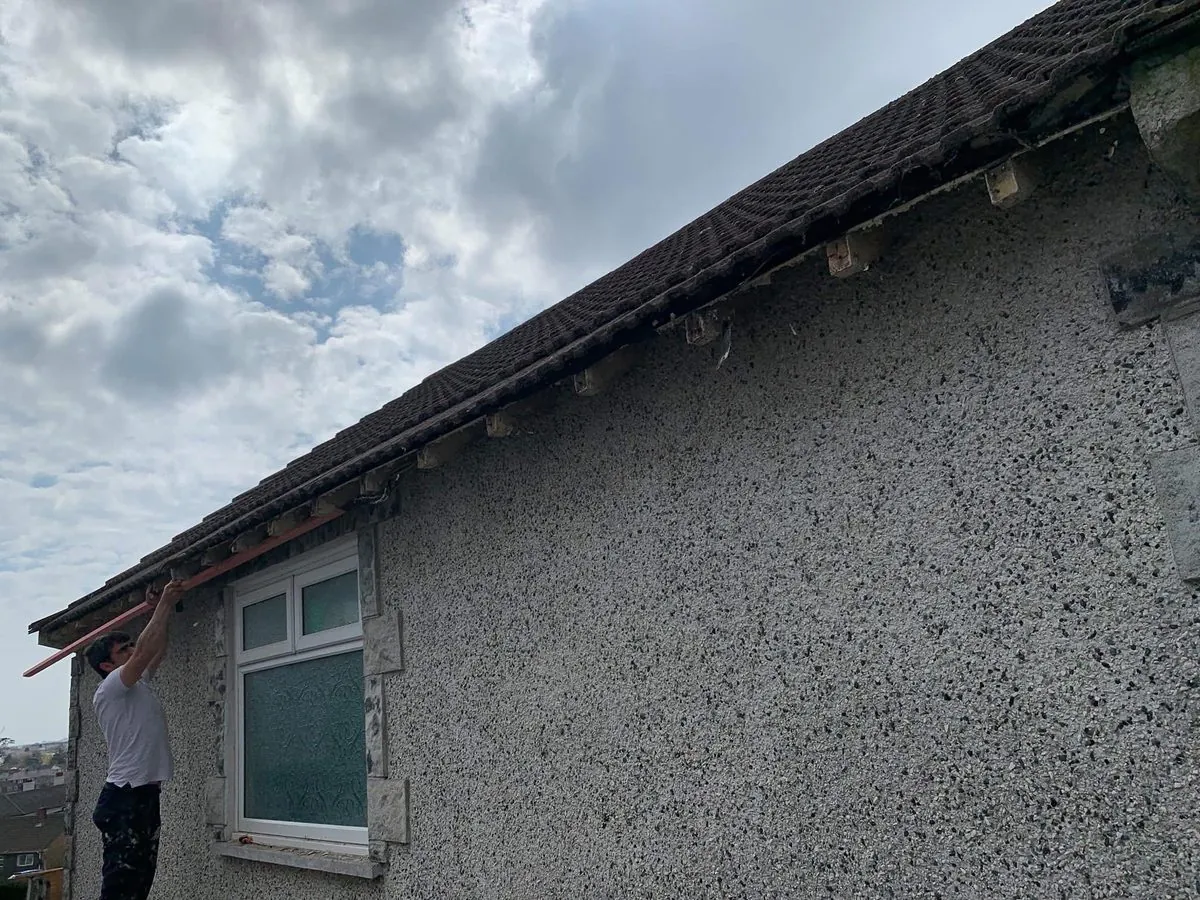 White uPVC fascias and soffits on a bungalow in Exeter